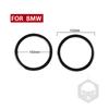 For BMW 3 Series E90 E92 E93 2005-2012 Door Speaker Trim Frame Soft Cover Piano Black Stickers Car Interior Accessories