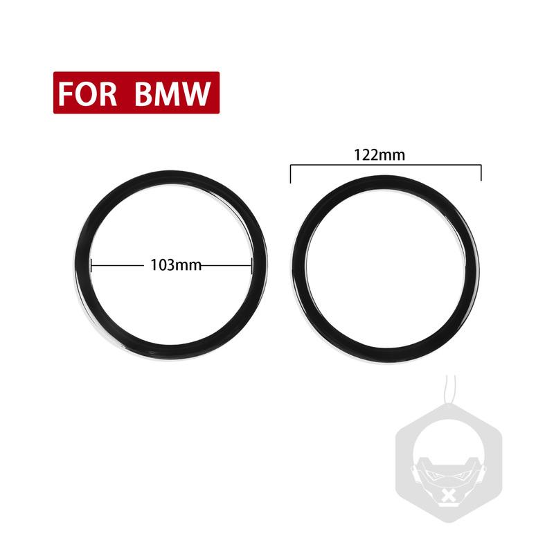 For BMW 3 Series E90 E92 E93 2005-2012 Door Speaker Trim Frame Soft Cover Piano Black Stickers Car Interior Accessories