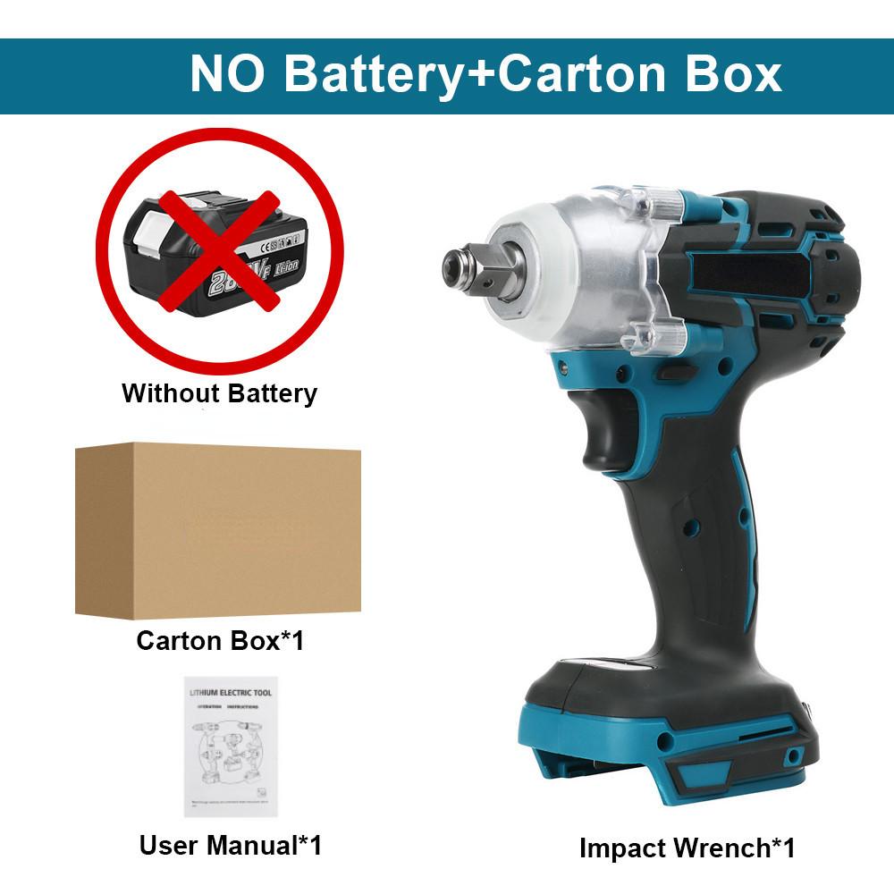 1/2 Inch Screwdriver Power Tools Cordless Portable Electric Wrench Brushless Electric Impact Wrench