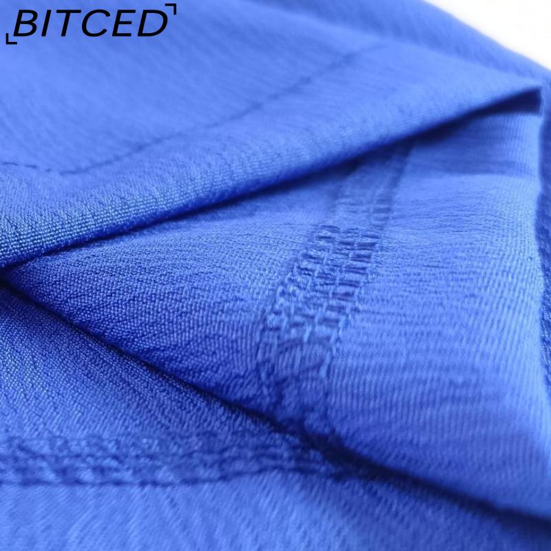 BITCED Herbst und Winter Locker Stretch Knitterhemd Langarm Weitbeinige Hose Freizeitanzug Damen Zweiteiler