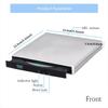 USB 2.0 External DVD ROM CD RW Burner Portable External DVD CD Drive Writer for Laptop