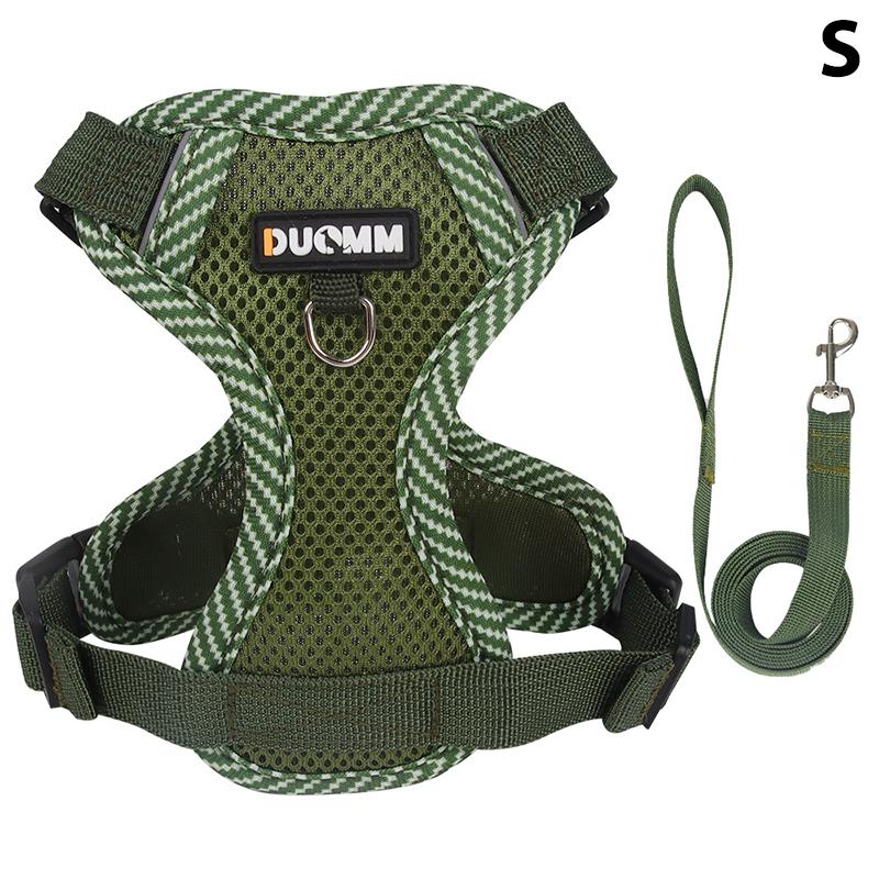 

1 комплект поводков для кошек, набор с защитой от побега, дышащий, светоотражающий, регулируемый, для котят и щенков, нагрудный ремень, тяговый трос, товары для животных