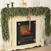 Christmas Garland Soft Weather-Resistant Festive Decoration Artificial Greenery Cedar Garland for Indoor Outdoor Fireplace