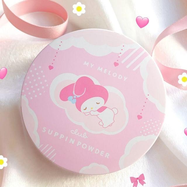 club cosmetics - Sanrio My Melody Пудра Suppin Powder Пастельно-розовая 26g