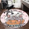 Personalized M-Marie Round Chair Office Rug - Perfect for Mat, Office Chair & More - Ideal Gift for Birthdays and Holidays