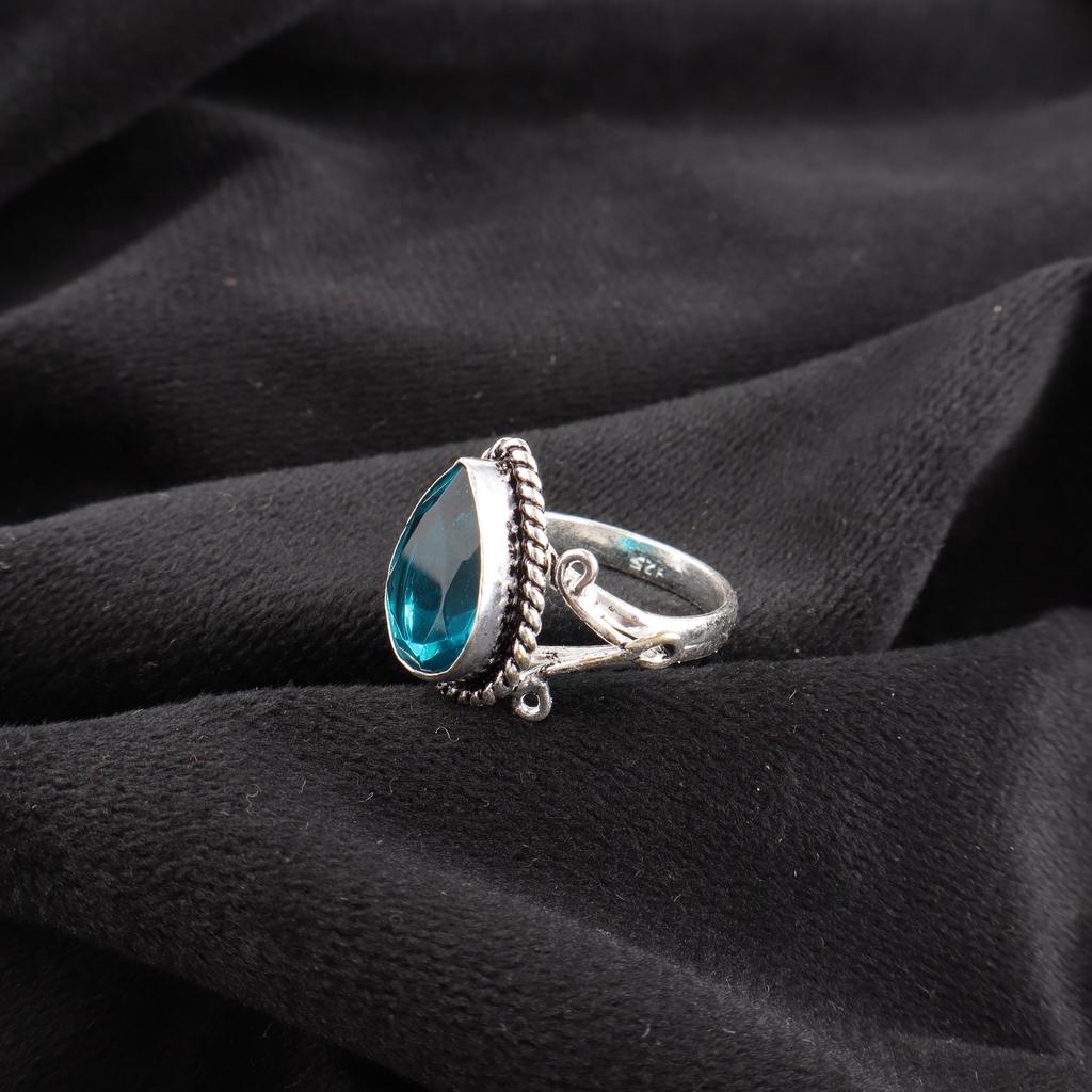 Apatite Handmade Silver Jewelry, 925 Sterling Silver Ring, Handmade Beautiful Gemstone Jewelry, Apatite Ring For Her