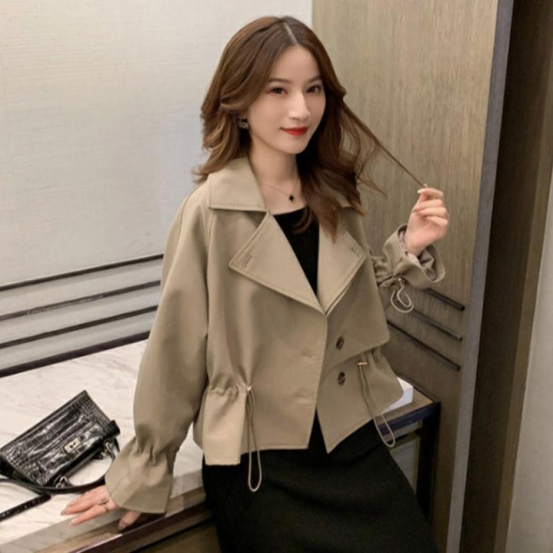 Shop   Women S 2 Way Workwear Trench Cropped Jacket Won Wjk Wb97d85