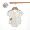 Newborn Baby Bodysuit, A-Class Cotton Short Sleeve Infant Romper, Lightweight Summer Triangle Onesie Pajamas