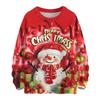 Women's Casual Long Sleeve Woolen Christmas Sweatshirt Fall  Vacation Long Sleeve Pullover