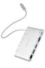 ELECOM USB Hub Dokovací stanice PD100W 3 Sluchátka a LAN stanice, 11-v-1 Multi-Monitor, 4-Obrazovkový, Type-C USB, Podpora, USB-A porty, DisplayPort, HDMI, D-Sub,