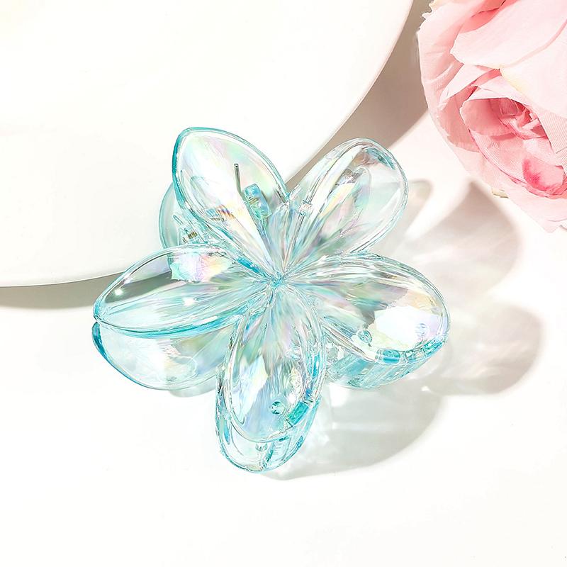 Flower Hair Claws Transparent Hairpin Sweet Ponytail Hair Accessories