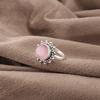 Pink Cat's Eye Ring, 925 Sterling Silver Ring Jewelry, Handmade Adorable Jewelry Gemstone Jewelry For Memorial Day