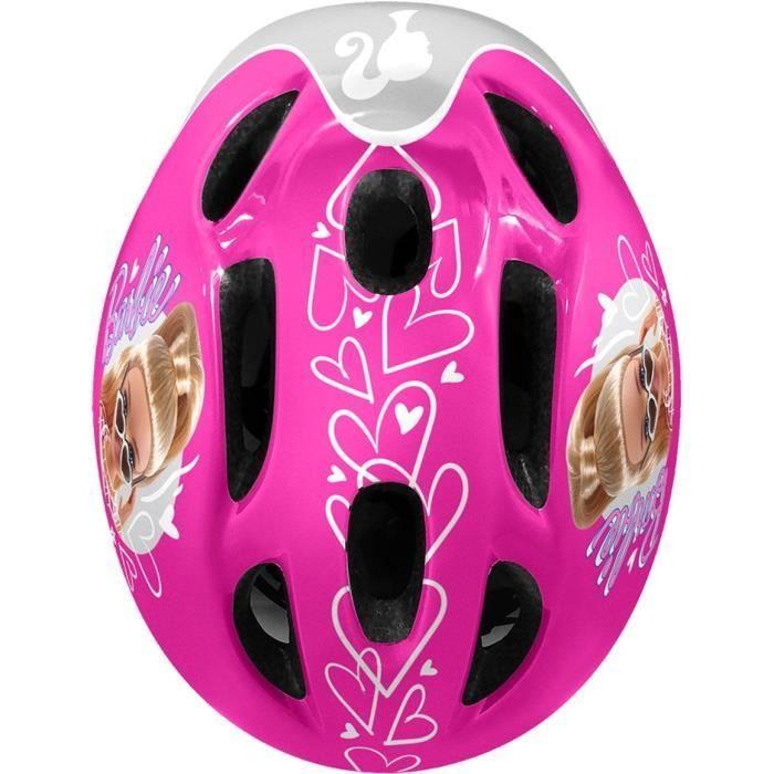 Casque + Coudières/Genouillères STAMP - Barbie - Rose - Enfant