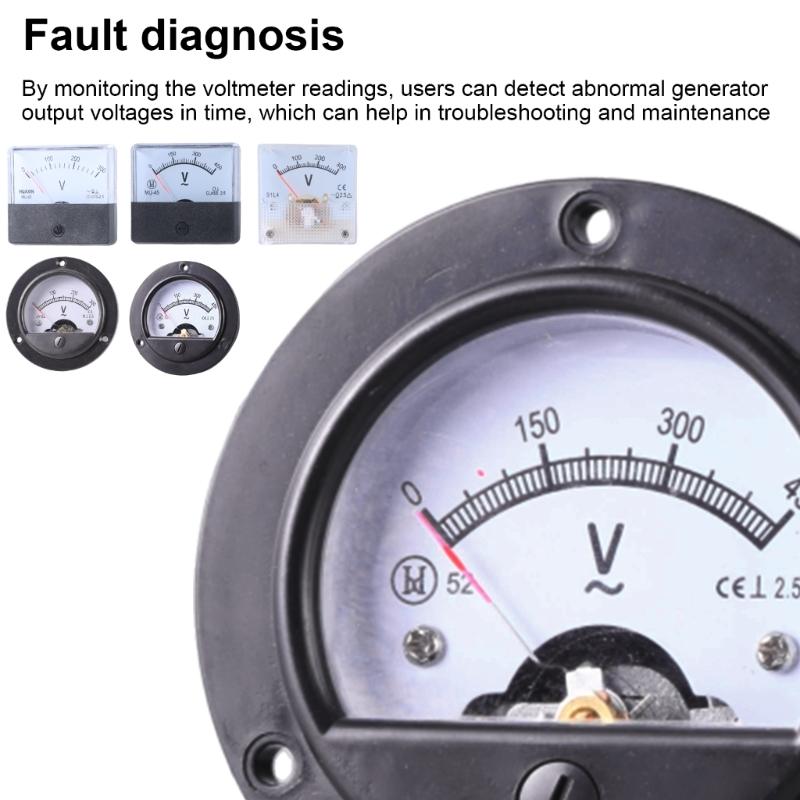 Analogue Panel Meter Volts Voltage Gauge Analog Voltmeter AC0-300Volt AC0-450V Voltage Guage for Alternator