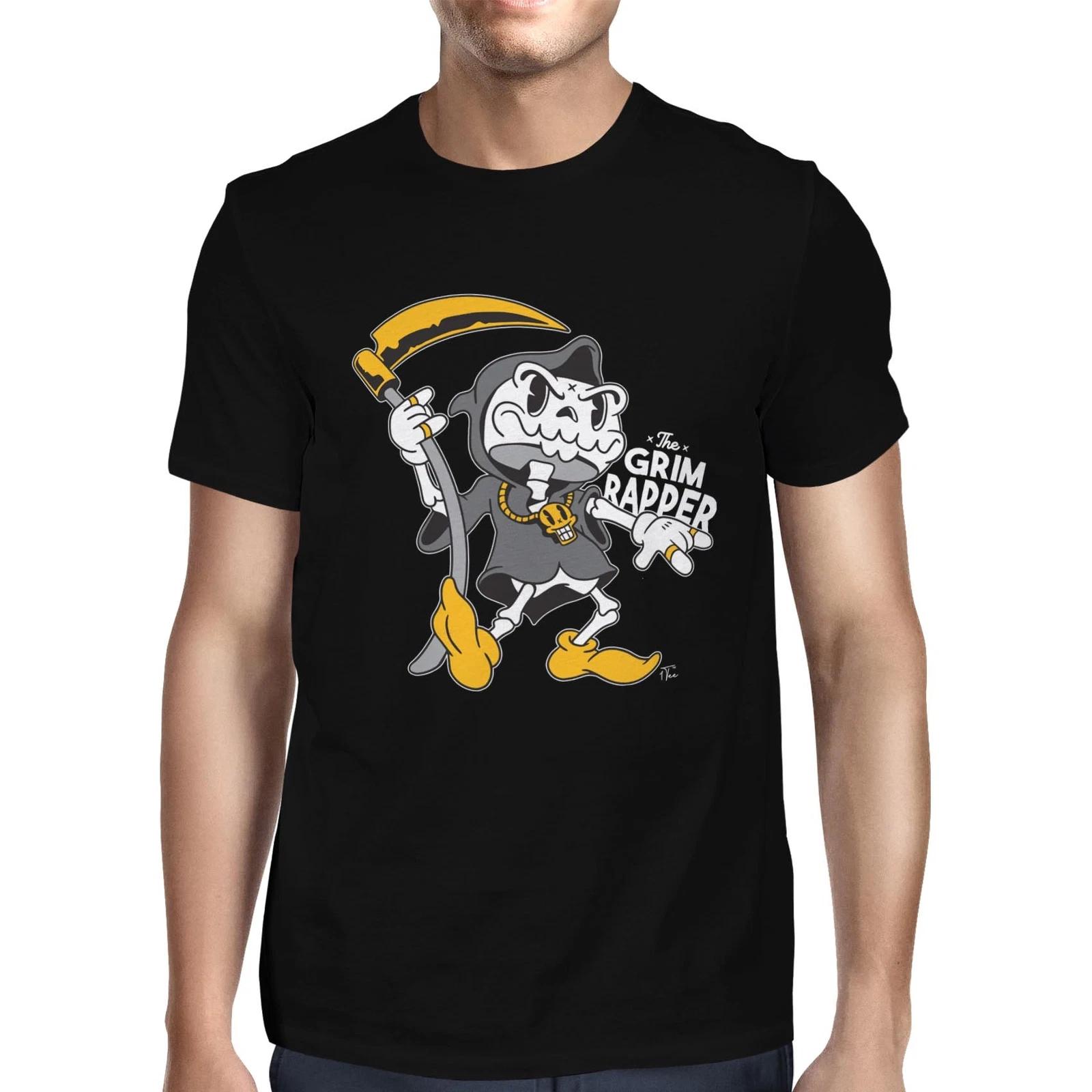1Tee Mens Grim Rapper T-Shirt XS