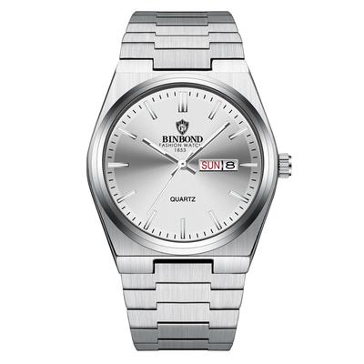 Analog Watch with Stainless Steel 3ATM Water Quartz and Colors Perfect for or As a Gift for Him Men's Case, Resistance, Calendar, Movement,