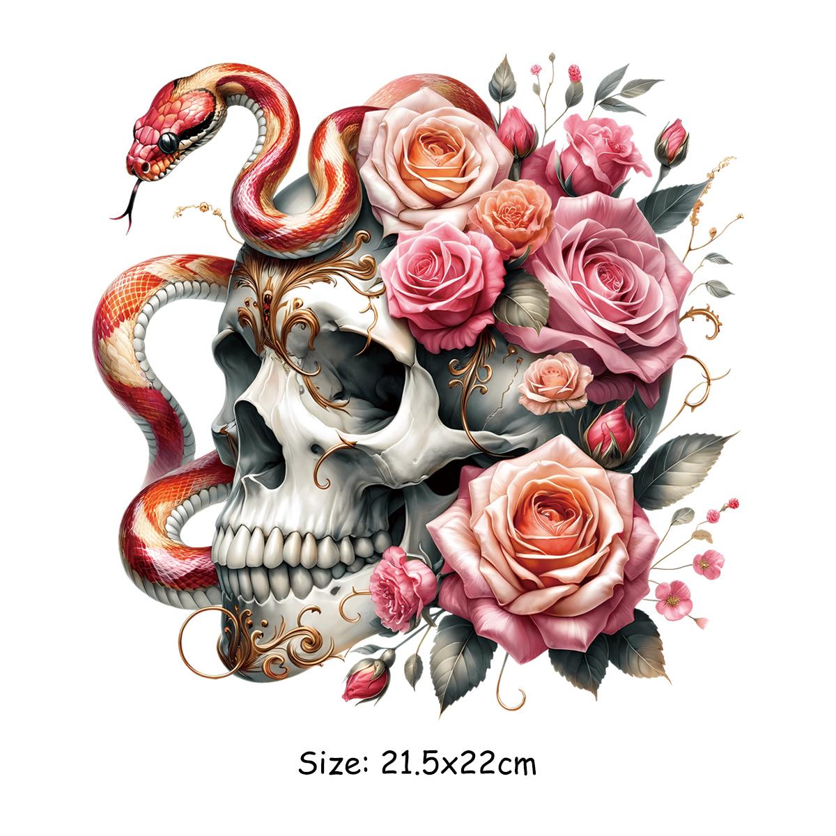 

Термоперенос креативные черепа поделки своими руками парчи Ropa футболка термопресс аппликация одежда наклейки термонаклейка