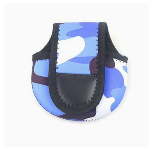 1 Stück SBR Angelrollen-Aufbewahrungstasche Verstellbare Angelwerkzeuge Doppellagig Verdickt Wassertropfen-Rollenkoffer Verschleißfest Atmungsaktive Hülle