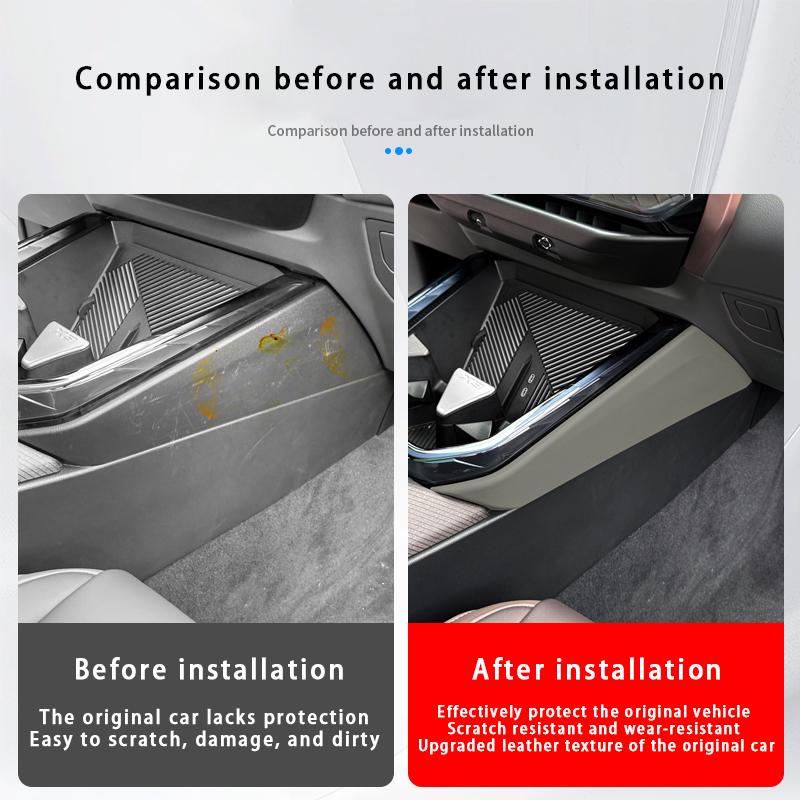 For BMW X3 G45 2025 ABS Carbon Fiber Car Center Console Gear Shift Side Panel Cover Trim Strips Interior Accessories