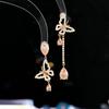 Asymmetrical Butterfly Drop Earrings With Cubic Zirconia Women Sterling Post Lightweight Luxury Jewelry