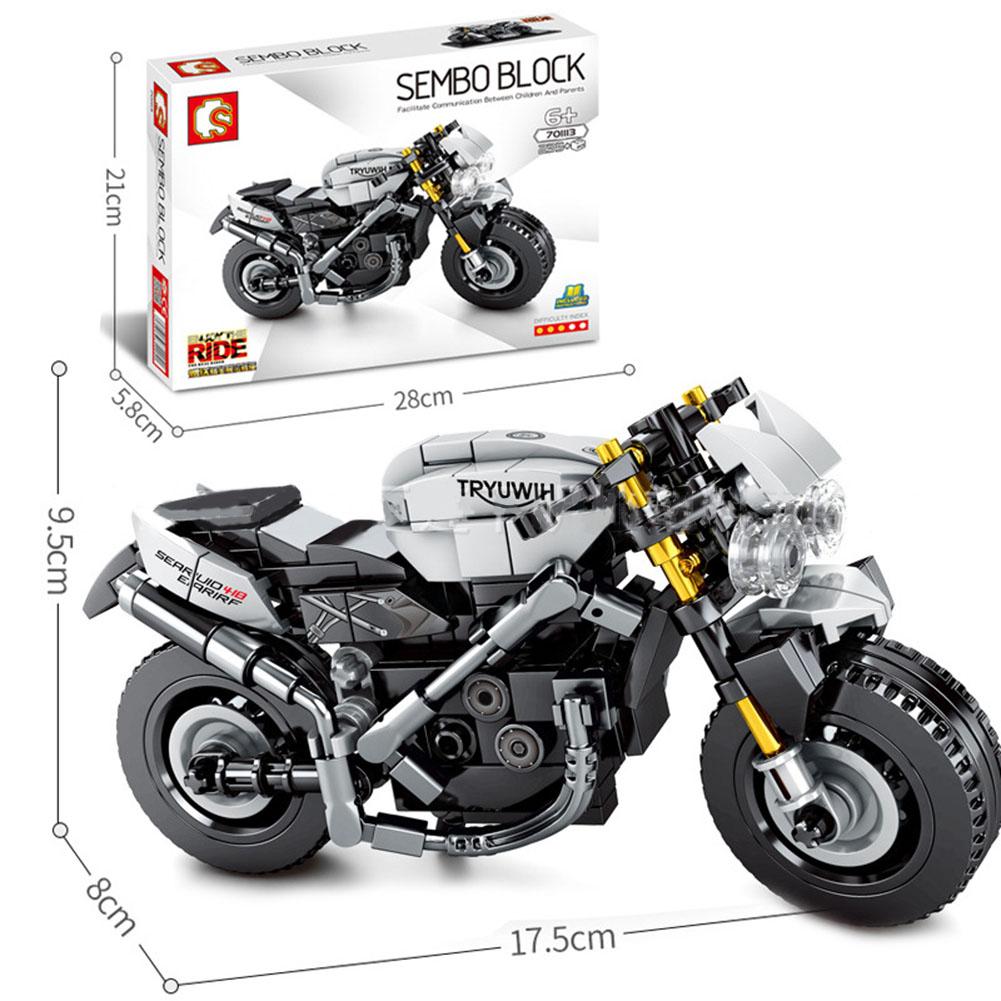 Motocross Building Blocks Toy Children Educational Assembled Off-road Racing Motorcycle Toys