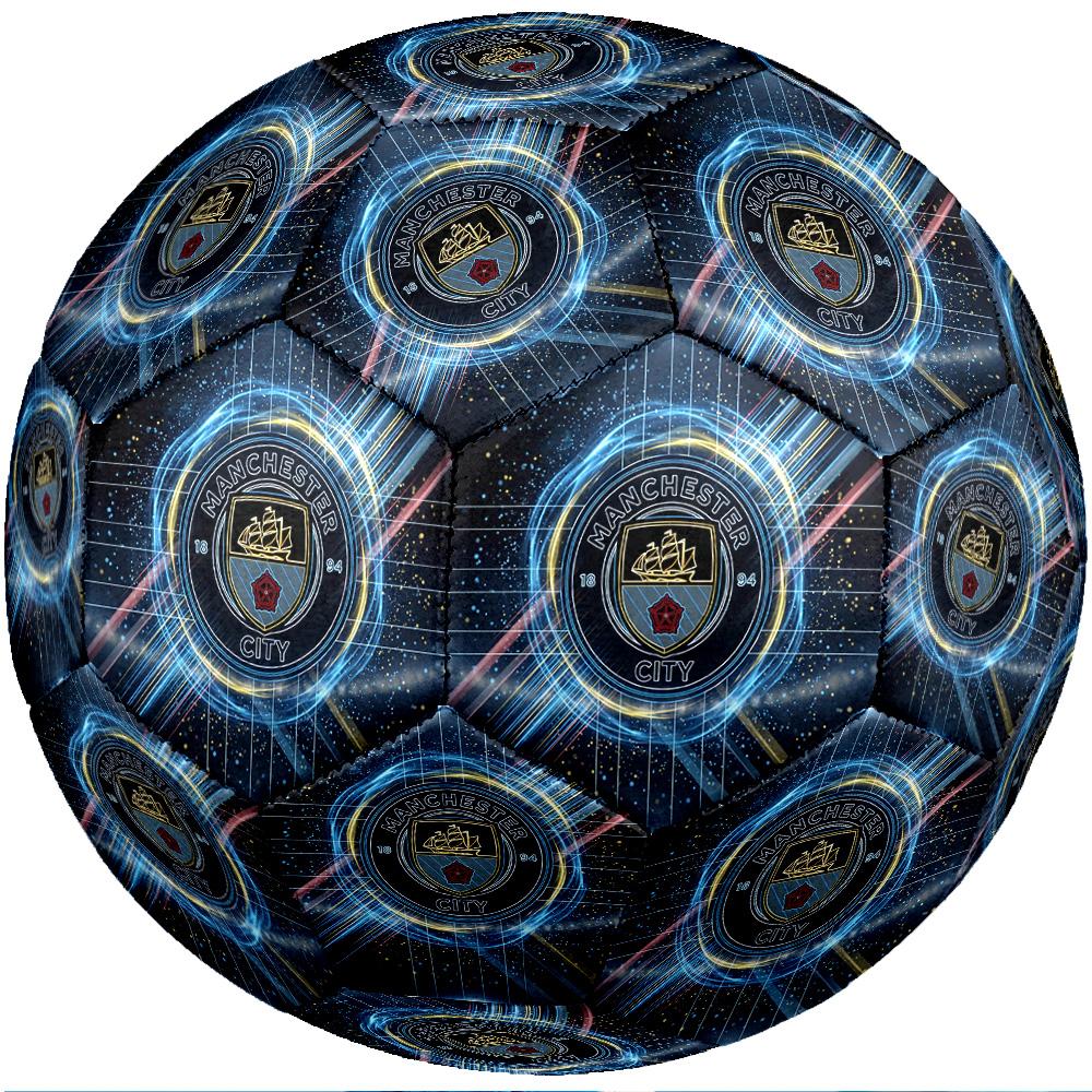 Manchester City Thema Fußballball Größe 5 Fußballball Weiche Haptik Professioneller Trainingsfußball für Outdoor-Sportarten