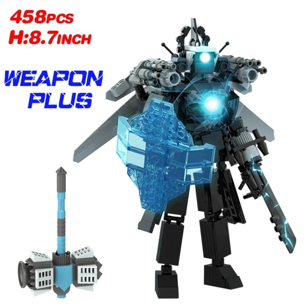 Nový Skibidi Toileted Obří Titan TVman Vylepšení Speakerman Stavební kostky Animační figurka Model Hračky pro děti Nápady Dárky Velikonoce