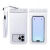 DIVAID Waterproof Case for IP68 with Shoulder Strap and Compatible with and Various Wide-Size Smartphones, Rated, (White) [Waterproof Dustproof,