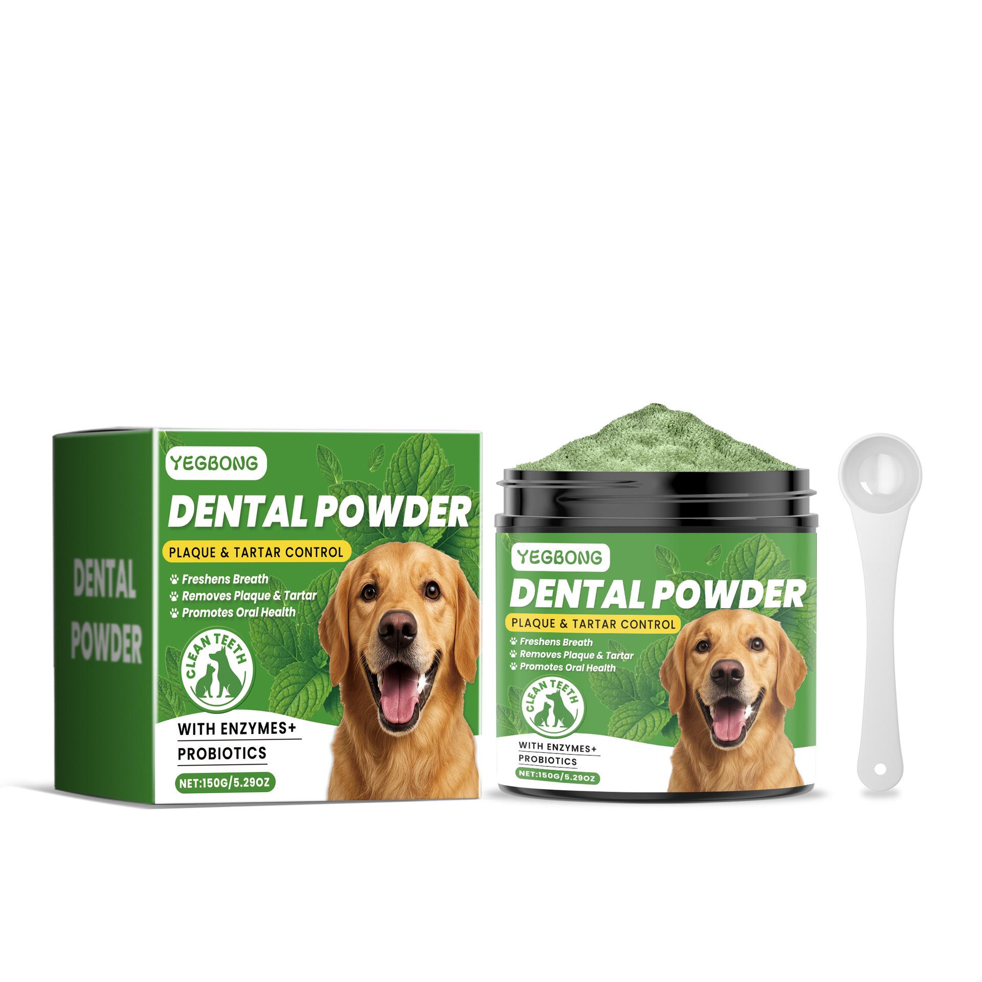 

Yegbong Dog Teeth Cleaning Powder: Gently Cleans Teeth, Reduces Tartar, and Freshens Breath