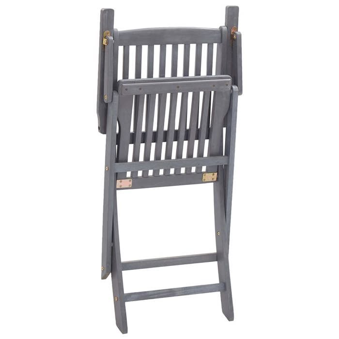 Maison Exclusive - Chaises pliantes 8 pièces avec coussins en bois d'acacia massif