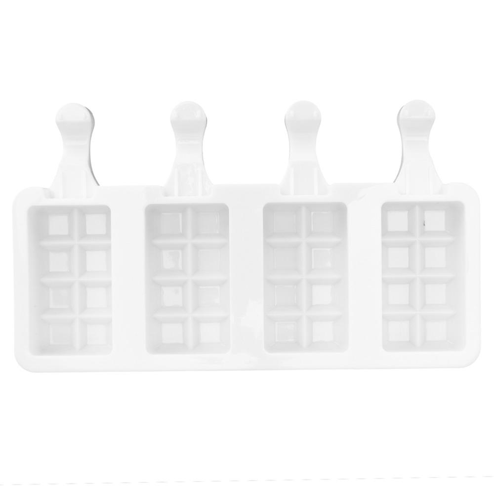 Grid Pattern Ice Bar Maker Square Ice Lolly Mold Portable DIY Ice Cream Mold  Summer Dessert