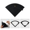 watchget Coffee Filter Case for Paper Filters, 1-2 Cups/1-4 Cups, PU Leather, Conical/Trap Shape, Black, for Outdoor Camping