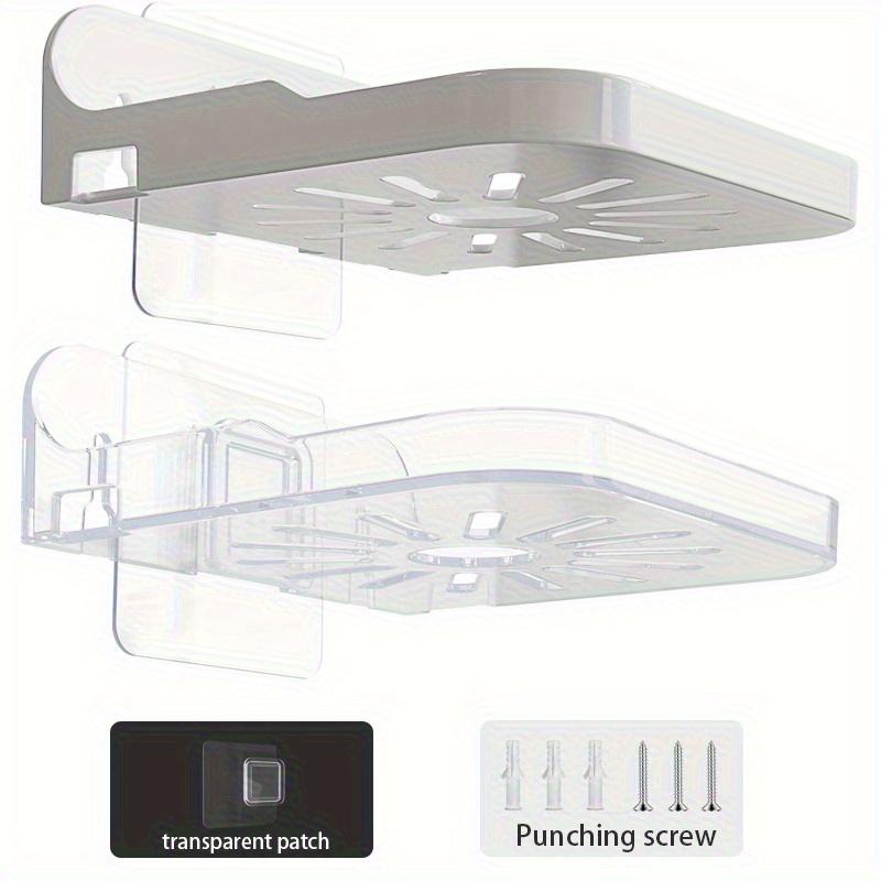 Webcam Mount Bracket Anti-Drop 2 Installation Methods Wall Desk Clip Holder for Webcam Monitor Storage Transparent White