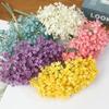 Soft Rubber High Quality Artificial Baby's Breath Bouquet 3 Stem Gypsophila Fake Flowers Wedding Home Party DIY Floral Decors