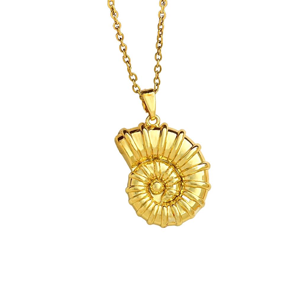 Ocean Sea Turtle Conch Summer Necklace Women's Small-Scale Design Trendy Beachwear Style Collar Chain