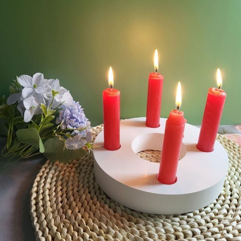 

4 Hole Pillar Base Molds Round Holder Molds X3UC CN