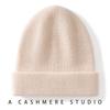 Autumn and Winter Cashmere Hat Women's Seamless Knitted Wool Double-layer Thermal Bag Head Stacking Hat Men's Cold Hat Confinement Hat Batch