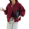 Lässiger Stil Knopf Wollhemd Damenpullover Damen 2025 Herbst Winter