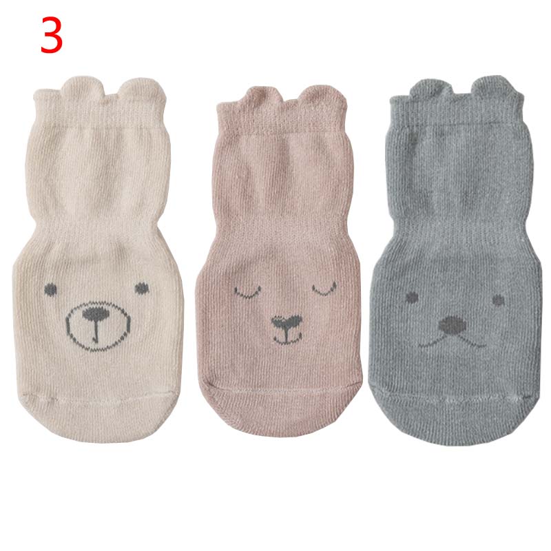 3Pair/lot New Cartoon Anti Slip Socks for Boys and Girls