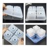 Ice Cube Tray for Freezers 4 Grid Silicone Molds Square Round Ice Makered for Whiskeys Cocktails Bar Tool Easy To Release