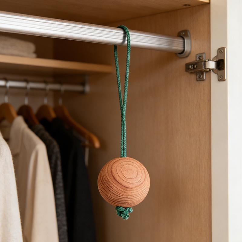 Cedarwood Balls For Home Decor Moisture-Proof Breathable Fragrance Accessories Wardrobe Cedarwood Beads 1Pc