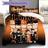 Haikyuu Pattern Bedding Quilt Set  Home Decoration  Gift (1 * Duvet Cover + 2 * Pillowcase  Without Core)