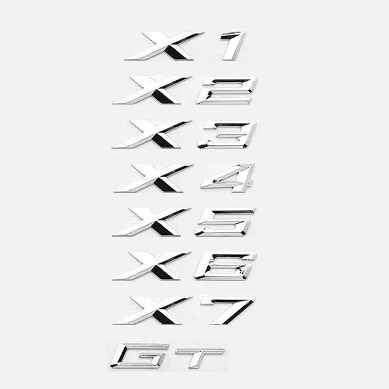 for M35i M40i M40d M50i M50d M60i X5M50d X1 X2 X3 X4 X6 X7 Car Trunk Badge Logo Sticker 2.6cm M Series Bond Numbers ABS Emblem