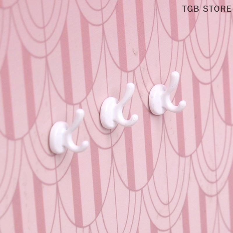 3Pcs Alloy Clothes Hook Model 1:12 Dollhouse Miniature Living Scene Decor Doll House Accessories