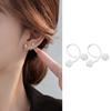 2 Stuks Prachtige Zirconia Kralen Stud Oorbellen Voor Vrouwen Meisjes Trendy Minimalistisch Piercing Schroef Bal Oorbellen Sieraden Accessoires Cadeau