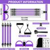 Full Body Sculpting Exercise Equipment Nonslip Foot Pedals Resistance Band For Safe Training