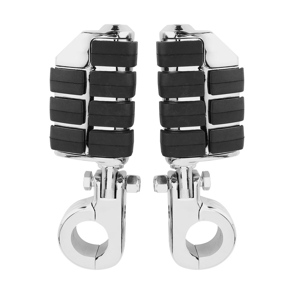32mm Pair Universal Motorcycle Footrest with Fixing Bracket for Motorbike ATV UTV Scooter