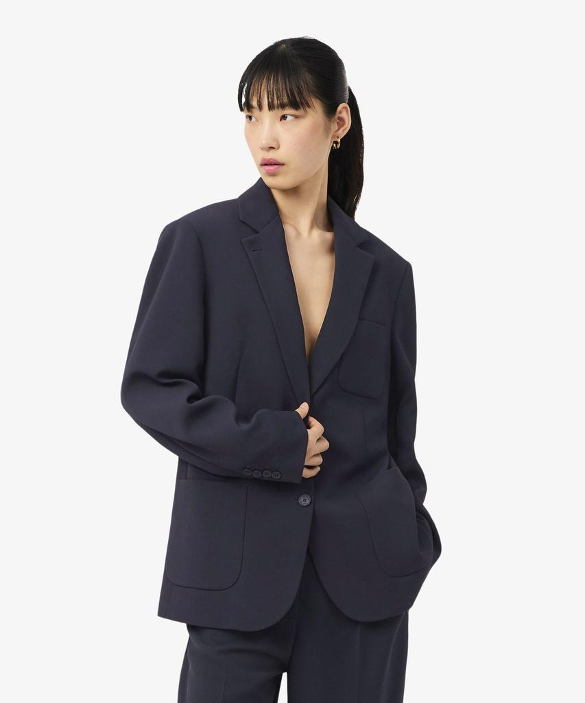 LACOSTE Women'S Relax Fit Iconic Fluid Pique Blazer Vf8502-56G Hde