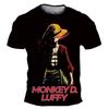 2026 ONE PIECE Mens Tshirt Tony Tony Chopper Japanese Anime Summer New Men Tshirt Short Sleeves Oversize Parentchild Wear