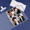 Large B5 Card Collection Album with Thick Transparent Pages, Storage Binder for Tickets and Star Memorabilia, Four-Grid or Nine-Grid Layout